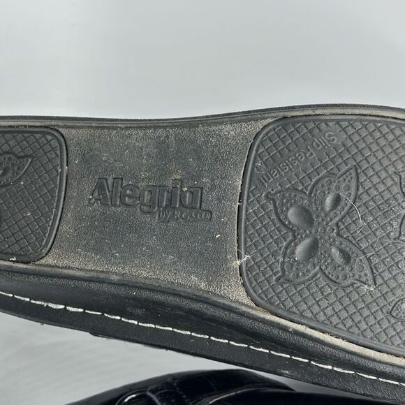 Alegria Women's Seville Clog Blue Croc Leather - Picture 8 of 9